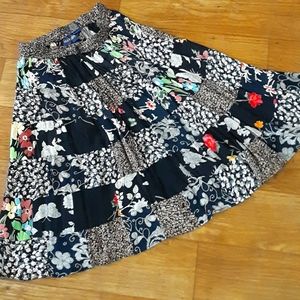 Vintage 90s Cottage Core Floral Skirt